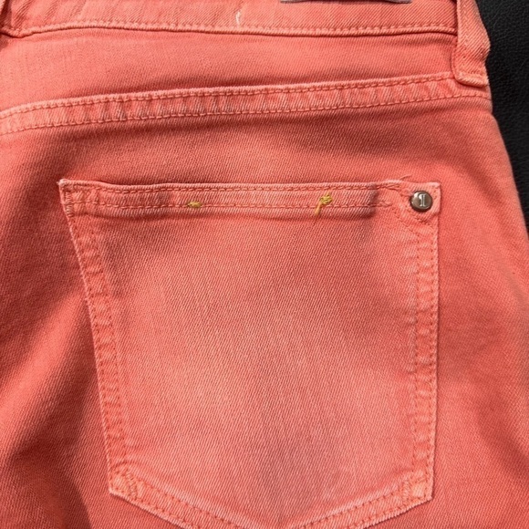 Anthropologie Pilcro & the letterpress Fit/Stet Denim Salmon Color Shorts Sz 27 - Picture 6 of 8